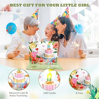 Amazon.com : Ecloverlife Birthday Card, Music Pop Up